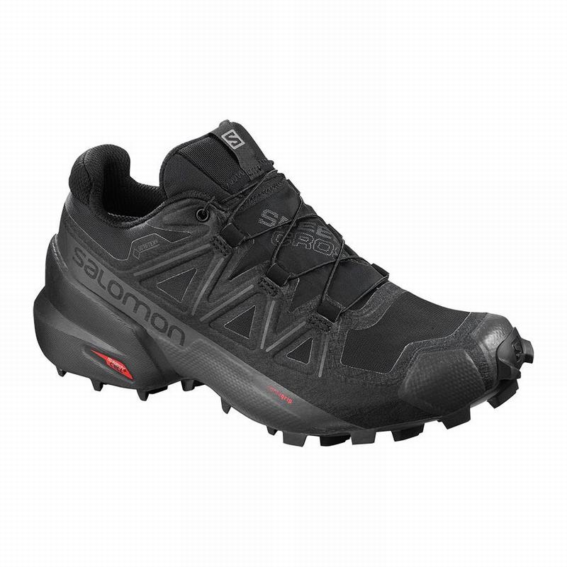 SALOMON SPEEDCROSS 5 GORE-TEX Philippines - Women's Trail Running Shoes - Black | 874130-MOS